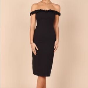 Petal & Pup Black Strapless Dress